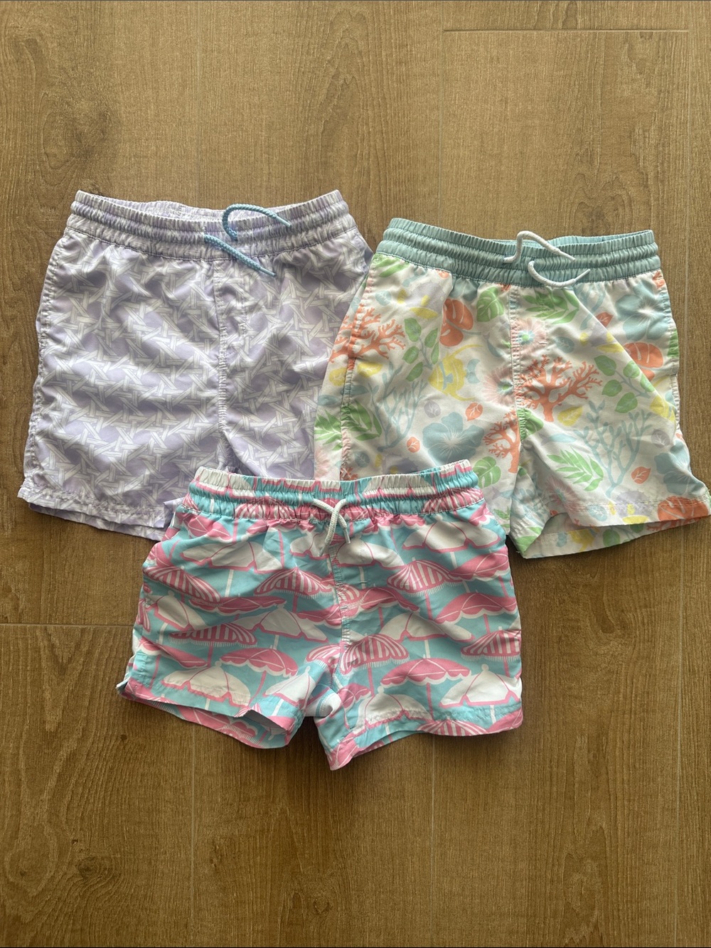 TBBC boys swim trunks size 5 (3 pairs)